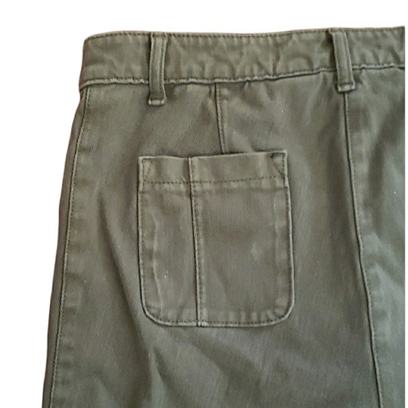 J. Crew Stretch Mid Rise Weathered Green Seam Detailing Skinny Denim Jeans 29 - Picture 11 of 16
